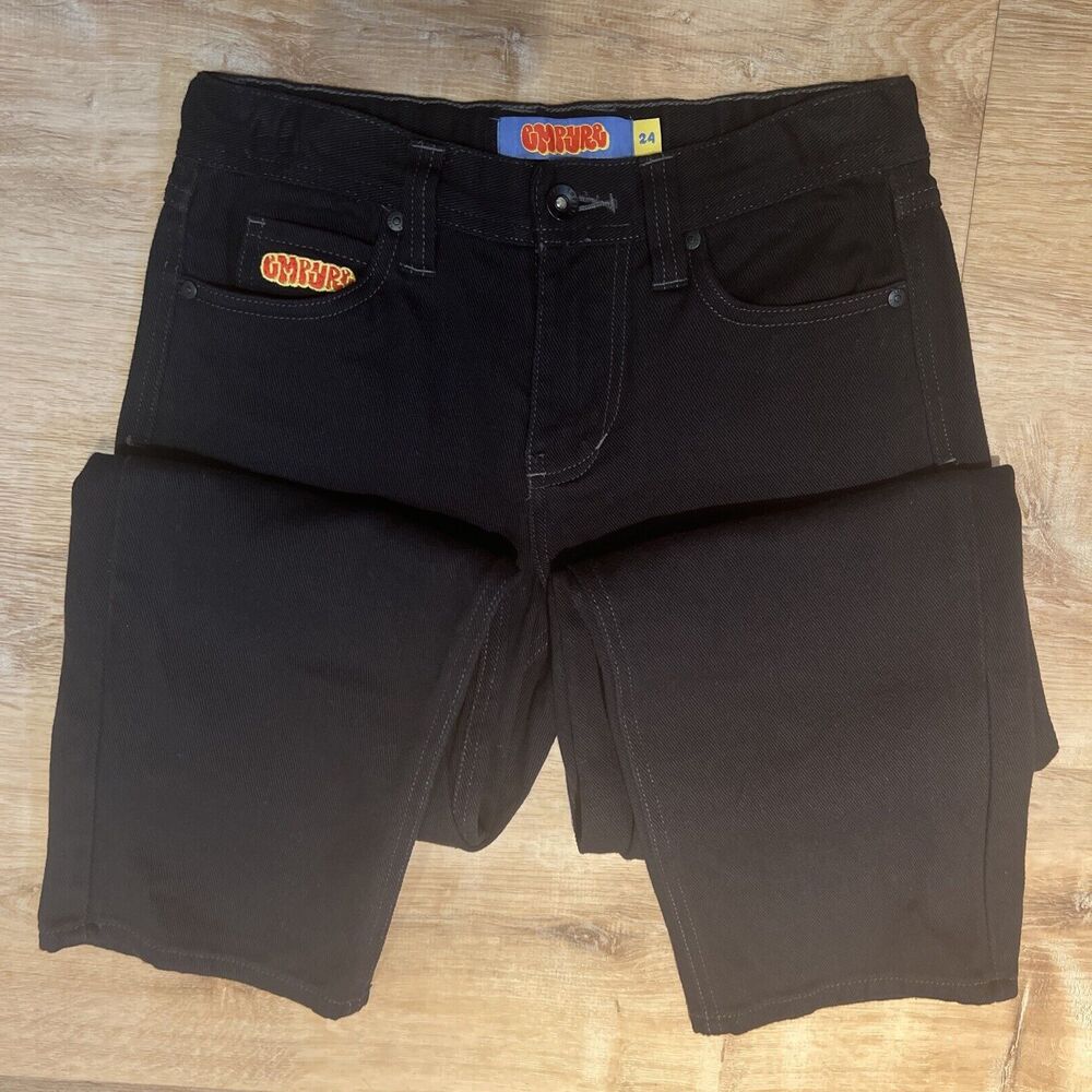 Empyre Men's Jeans 32" X 27" INSEAM 24 Black Denim Relax Fit Y2K Skater Style